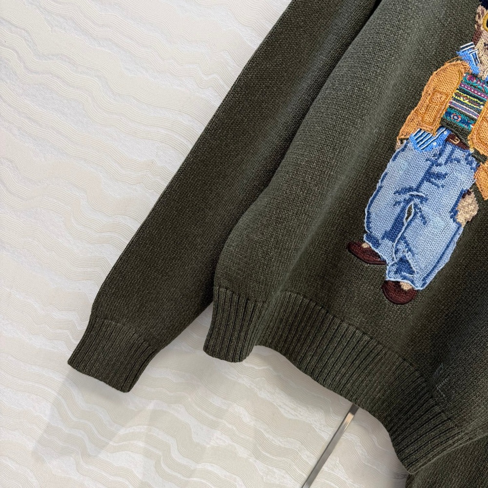 Ralph Lauren Preppy Bear Wool Blend Sweater - Picture 3 of 8
